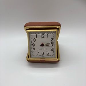 Vintage Westclox Windup Travel Alarm Clock